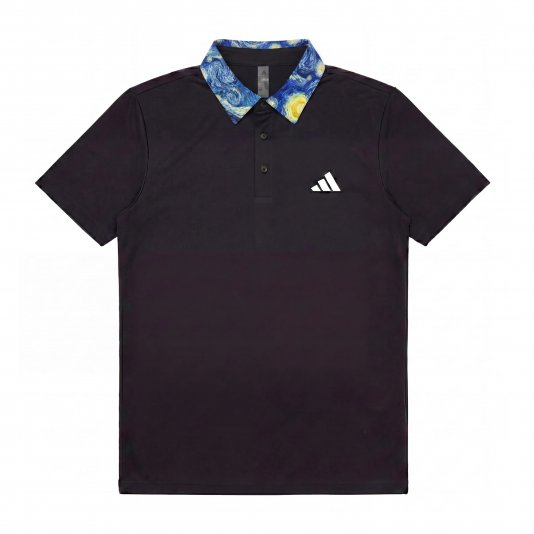 [ CUSTOM ] Polo Shirt Starry Sky Black/Blue
